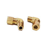 1/4 NPT Brass Compression Union 90 Degree Elbow Fitting