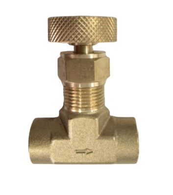3/8" NPT Brass Needle Valve Female Connect Water Pipes
