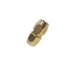 Soild Brass Air Reusable Hose Splicer For 3/8-Inch ID Hose,Flexeel Hose Air Hose Repair Fitting