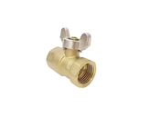 1/2 Npt Thread Brass Ball Vlave With Nickle Plated Handle