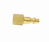 1/4&quot; FNPT Highflowpro Brass Pipe Fitting Brass Air Plug Fitting V Style