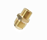 3/4 NPT  X  3/4 Flare Brass Male Hex Nipple Pipe Fitting