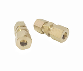 CNC Compression Union Brass Pipe Fittings 3/8'' X 3/8''