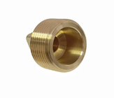 Brass 1/2 NPT Solid Plug Pipe Fitting Square Head