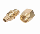3/8&quot; Barb Solid Brass Pneumatic Hose End Repair Fitting Corrosion Resistance