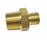 Hex Nipple Fitting Brass Adapter Male 1/2NPT X 1/2NPT Thread