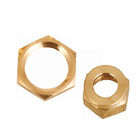 ANSI 1/2inch NPT Lead Free Brass Fittings Brass Hex Nut OEM Services