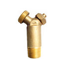 3/4&quot; NPT Brass Water Heater Drain Valve , 2.5&quot; Long Garden Hose Splitter