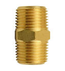 3/4&quot; X 3/4&quot; Brass Hex Nipple , 250F Npt Male Thread For Pipe