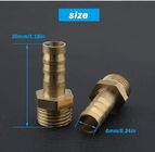1/4inch / 6mm Hose Barb , Male BSP Thread Brass Barbed Coupling