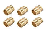 Brass Pipe Fitting Connector Straight HeX Nipple Coupler 3/8 X 3/8 G Male Thread Hose Fittings Gol Brass Stopcock Valves