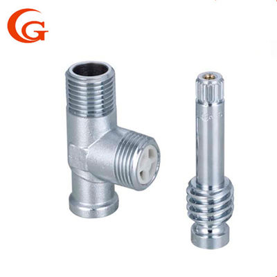 OEM Lead Free Brass Pipe Valve , CNC Chrome Plated Ball Valve