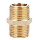 Brass Pipe Fitting, Hex Nipple, 1/2&quot; x 1/2&quot; NPT Male Pipe Adapter