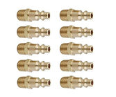 Industrial Type D 1/4 Inch NPT Brass Tee Fitting For Air Hose