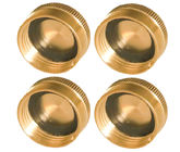 CNC Brass Garden Hose End Caps , 3/4&quot; Water Hose End Caps With Washers