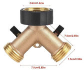 2 Way 3/4'' Distributor Separate On Off Brass Y Valve