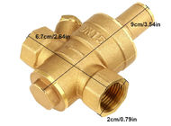 Adjustable DN15 Brass Water Pressure Regulator With Gauge Meter