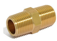 5/8 Inch Brass Adapter Fittings NPT Solid Hex Brass Pipe Nipples
