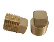 1/2&quot; NPT Male Brass Tube Fitting Square Head Plug Solid