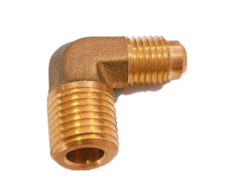 1/4 Flare 90 Degree Brass Elbow Fitting NPT Thread