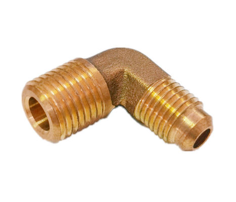 1/4 Flare 90 Degree Brass Elbow Fitting NPT Thread