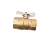 DN25 Brass Female Ball Valve With Butterfly Handle