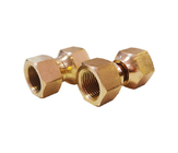 3/8 Inch Brass Swivel Hose Connector Flare Fittings For Copper Pipe