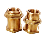 1/2&quot; Female NPT 3/4&quot; Male GHT Solid Brass Water Tank Connector Bulkhead Fitting