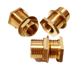 1/2&quot; Female NPT 3/4&quot; Male GHT Solid Brass Water Tank Connector Bulkhead Fitting