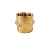 Nipple Coupling Brass Tube Fitting 3/4 Inch NPT X 3/4 Inch NPT Brass Adapter