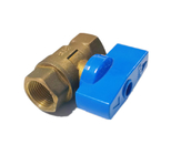 3/8 BSP CNC Lead Free Brass Ball Valve Female With Butterfly Handle