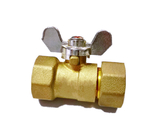 DN15 Female Brass Ball Valve With Butterfly Handle