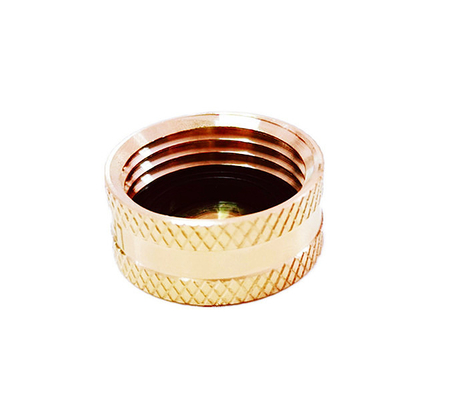 3/4" Lead Free Brass Garden Hose End Caps With Washers