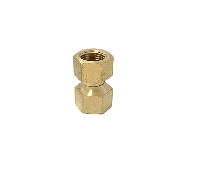 1/2 Inch Brass Swivel Hose Connector Flare Fittings For Copper Pipe