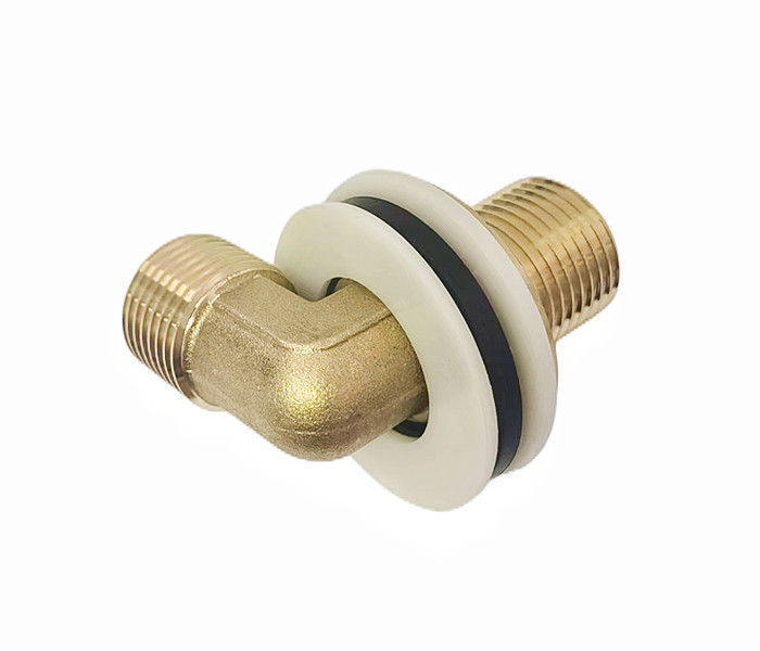 CNC Lead Free Brass 1/2 NPT 90 Degree Elbow With Different Gasket
