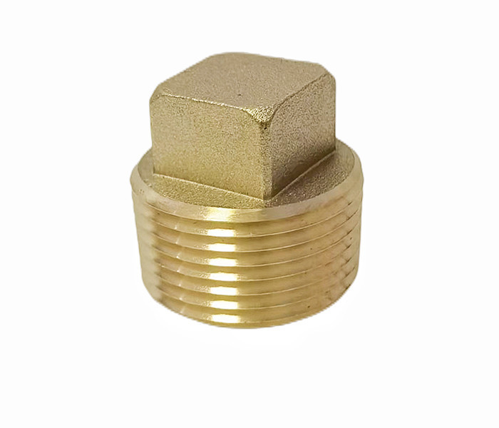 1/2 Inch NPT Male Plug Fittings Brass Plug Square Head For Boat