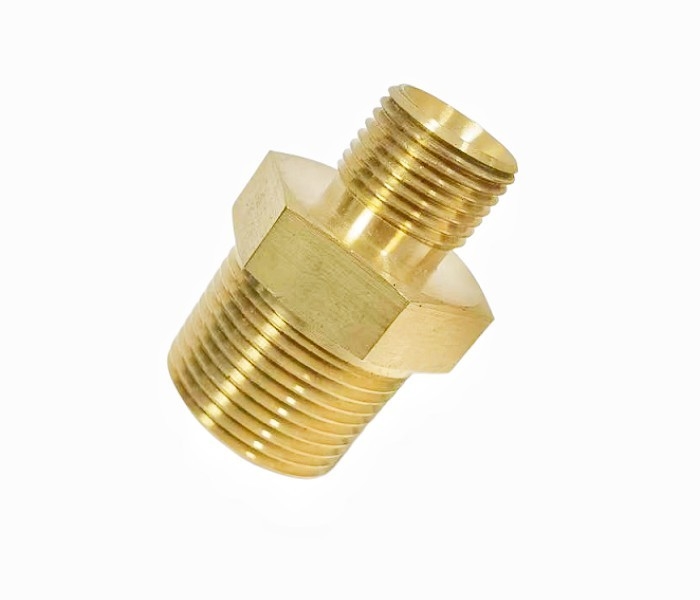 JIS ANSI Npt Hex Nipple Brass Pipe Fitting 1/2NPT X 1/2NPT Thread
