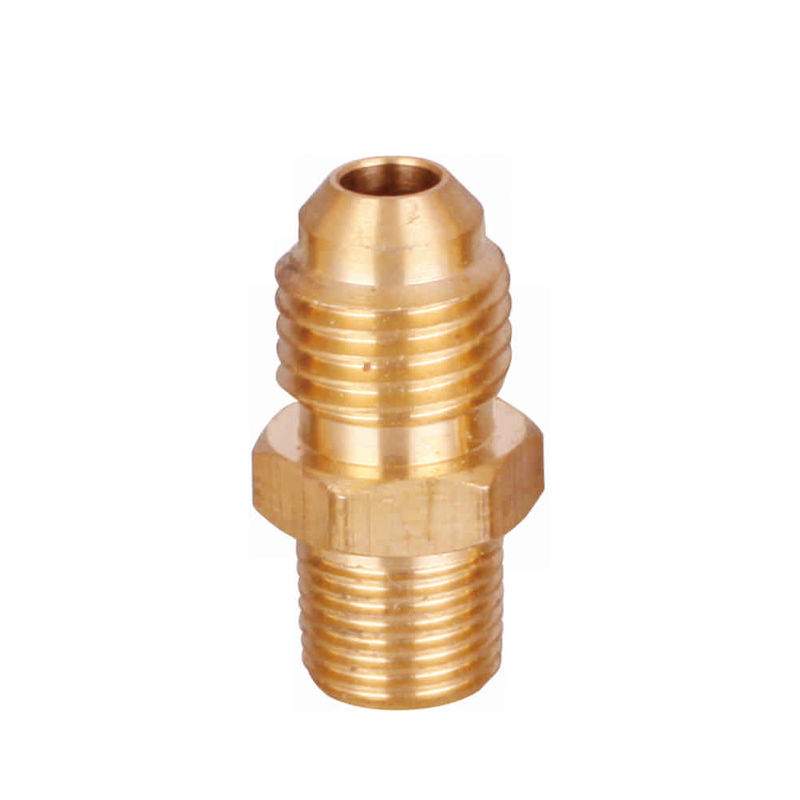 Half Union 3/8&quot; Flare X 1/4&quot; Male Brass Tube Fitting