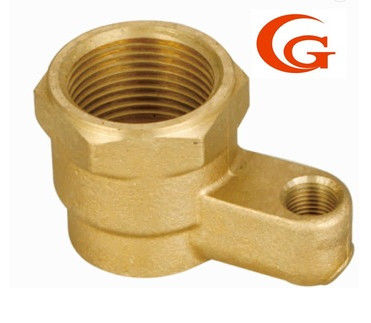 Hexagonal Brass Water Pipe Fittings , 45D Flared Pipe Fittings