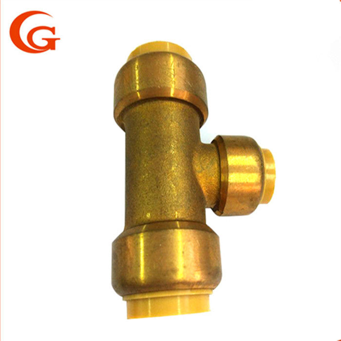 90degree Push To Connect Pex Copper CPVC Brass Tee Fitting