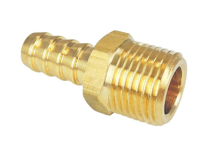 3/8&quot; NPT Male X 3/8&quot; Barb Brass Hose Adapter , 150 PSI WOG Brass Hose Fitting