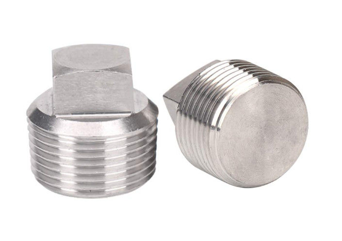 1/4&quot; Square Pipe Plug ,  NPT Male 304 Stainless Steel Pipe Plug