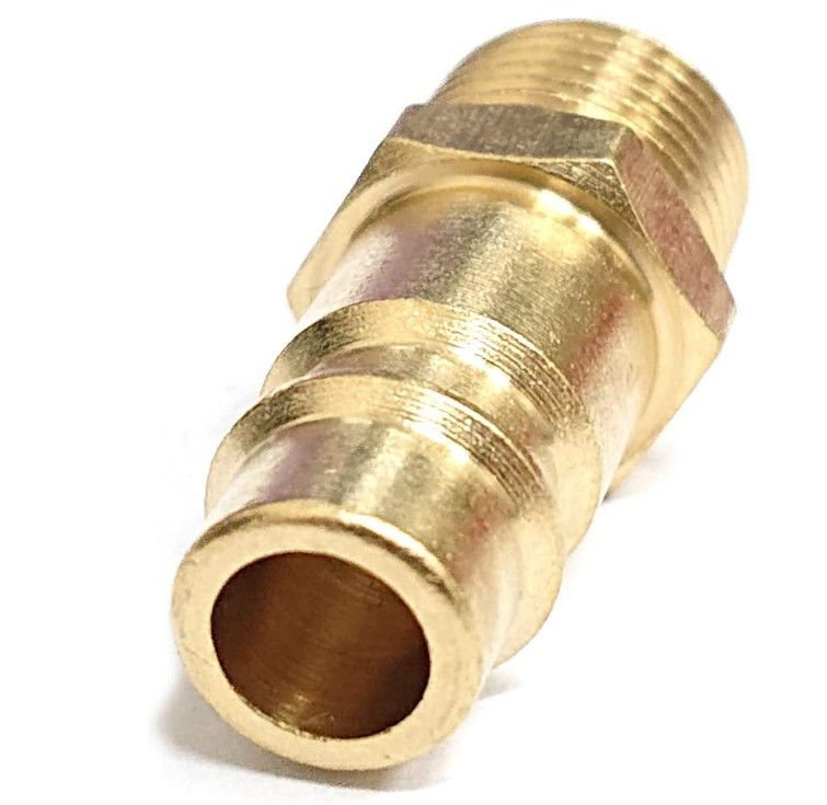 Pro High Flow Coupler &amp; Plug Kit  V-Style, 1/4 in. NPT, Solid Brass Quick Connect Air Fittings Set