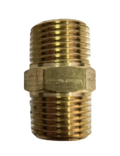 1/2 Male NPT *1/2 Male Npt Brass Hex Nipples Equal Brass Pipe Adapter