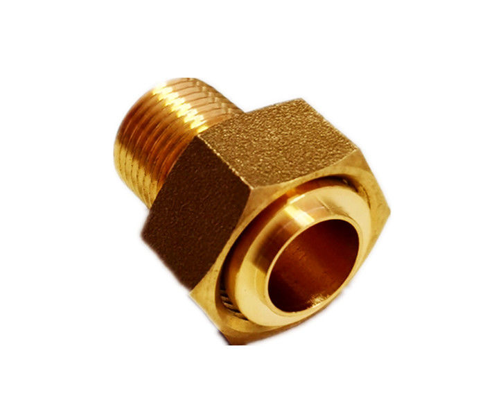 Lead Free Brass Male Connection Water Meter Pipe Fittings BSP Or NPT Thread