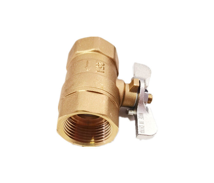 DN25 Brass Female Ball Valve With Butterfly Handle