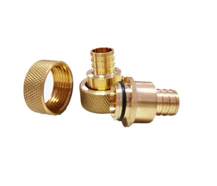 Round Head Lead Free Brass Fitting CNC For Pipe Using