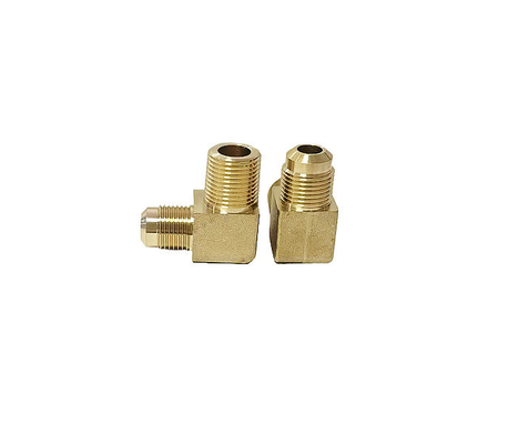 Lead Free Brass 90 Degree Elbow Male 1/4'' Flare Pipe Fittings