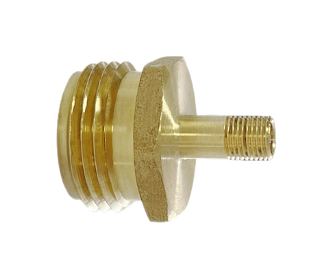Lead-Free Brass Blow Out Plug,Schrader Valve To 3/4" Inch Male Garden Hose Thread,Blow Out Adapter Fitting for Winterize