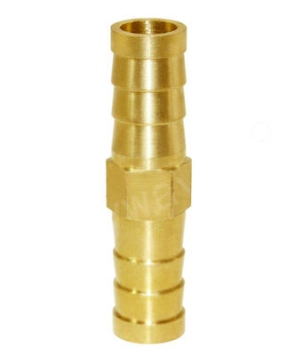 5/16" ID Brass Hose Barb , ANSI Hex Union Fitting For Water